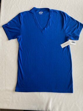 2(X)IST Men's Performance Mesh V-Neck T-Shirt, Cobalt Blue Size L